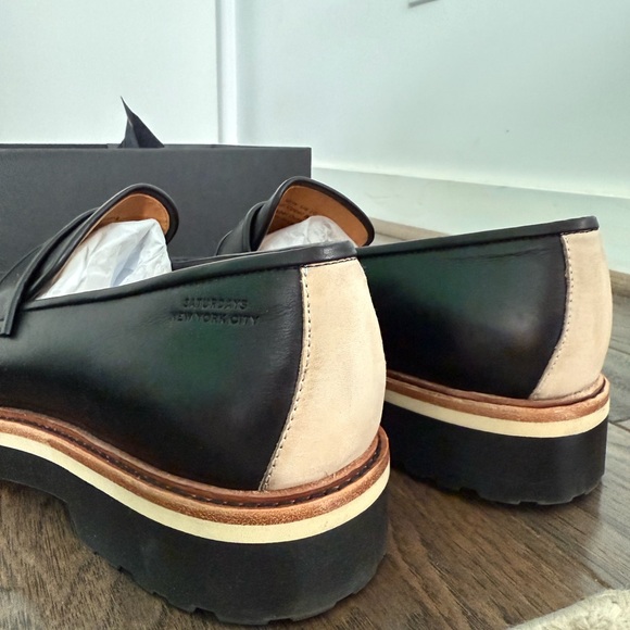Saturdays New York City Black Leather Loafers main image 7